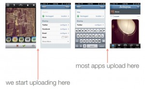 Instagram shows how uploading earlier in the photo-upload process increases UI responsiveness